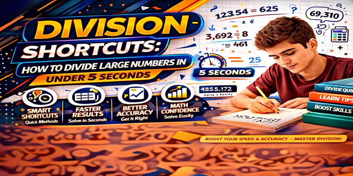 Division shortcuts to divide large numbers in under 5 seconds