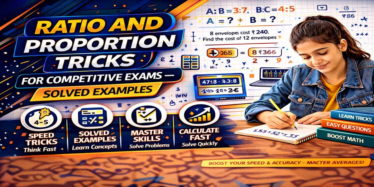 Ratio and Proportion Tricks for Competitive Exams — Solved Examples
