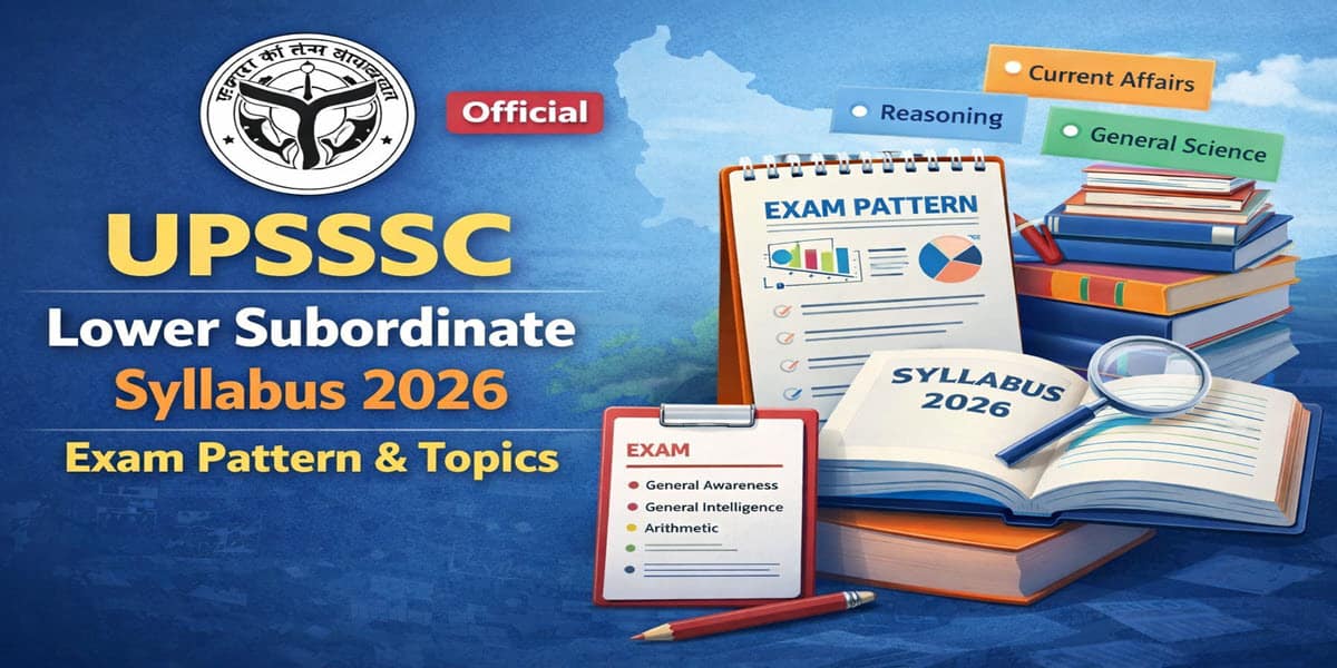 UPSSSC Lower PCS Syllabus 2026 – Complete Subject-wise Exam Pattern & Official Topic List